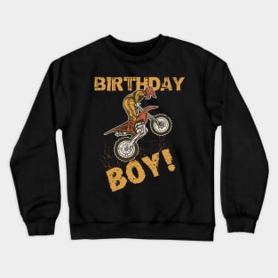 Birthday Boy Mx Dirt Bike Motocross Crewneck Sweatshirt